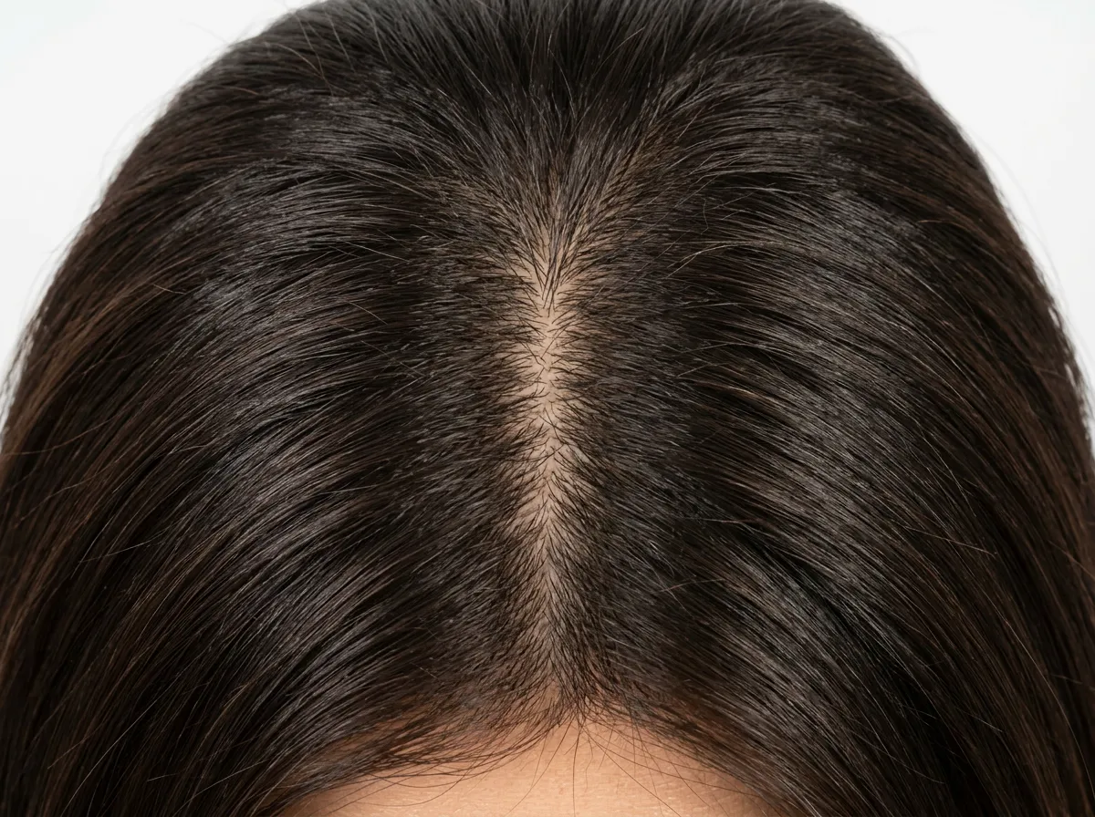 Female patient after treatment — thicker crown coverage