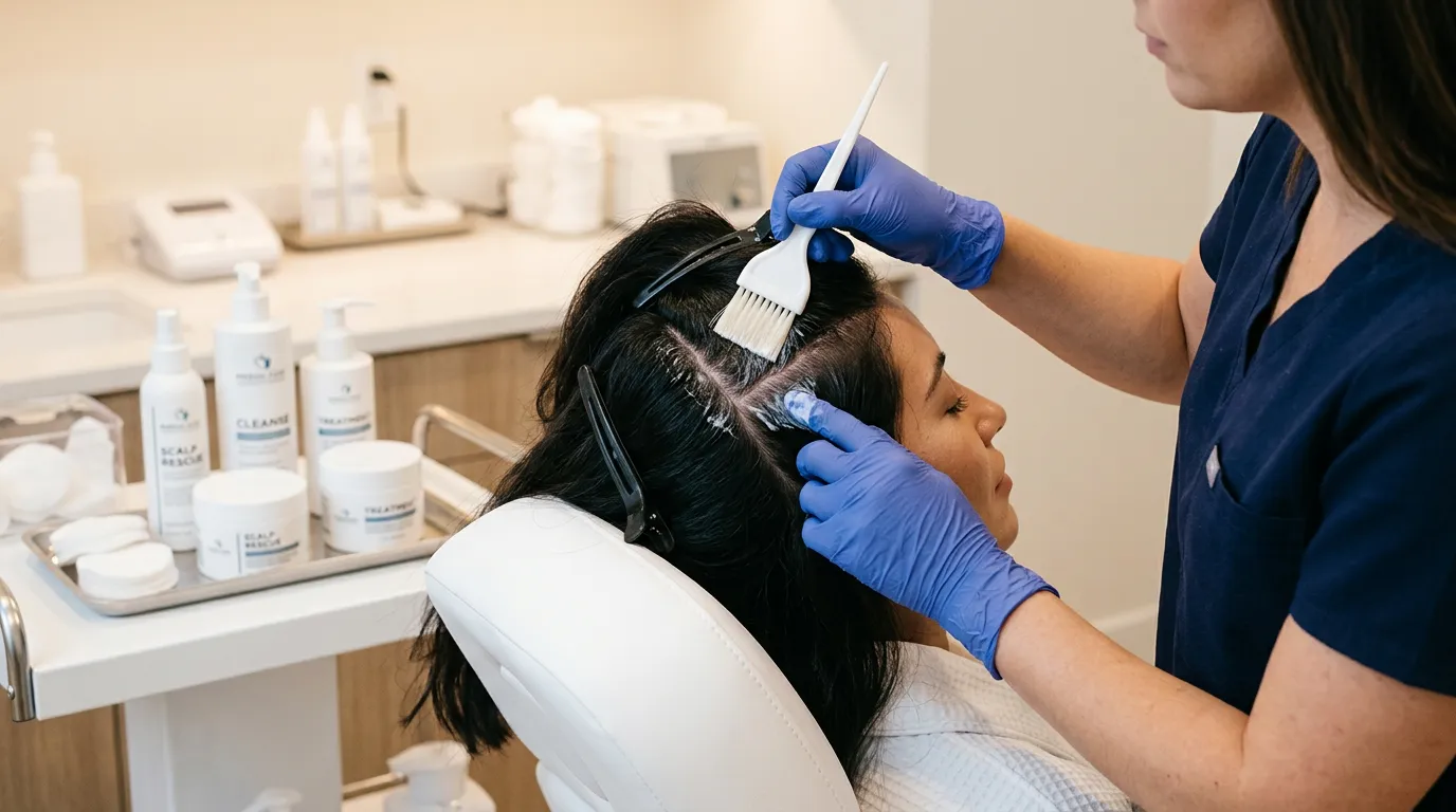Scalp deep cleansing treatment at MU Scalp Kota Kinabalu