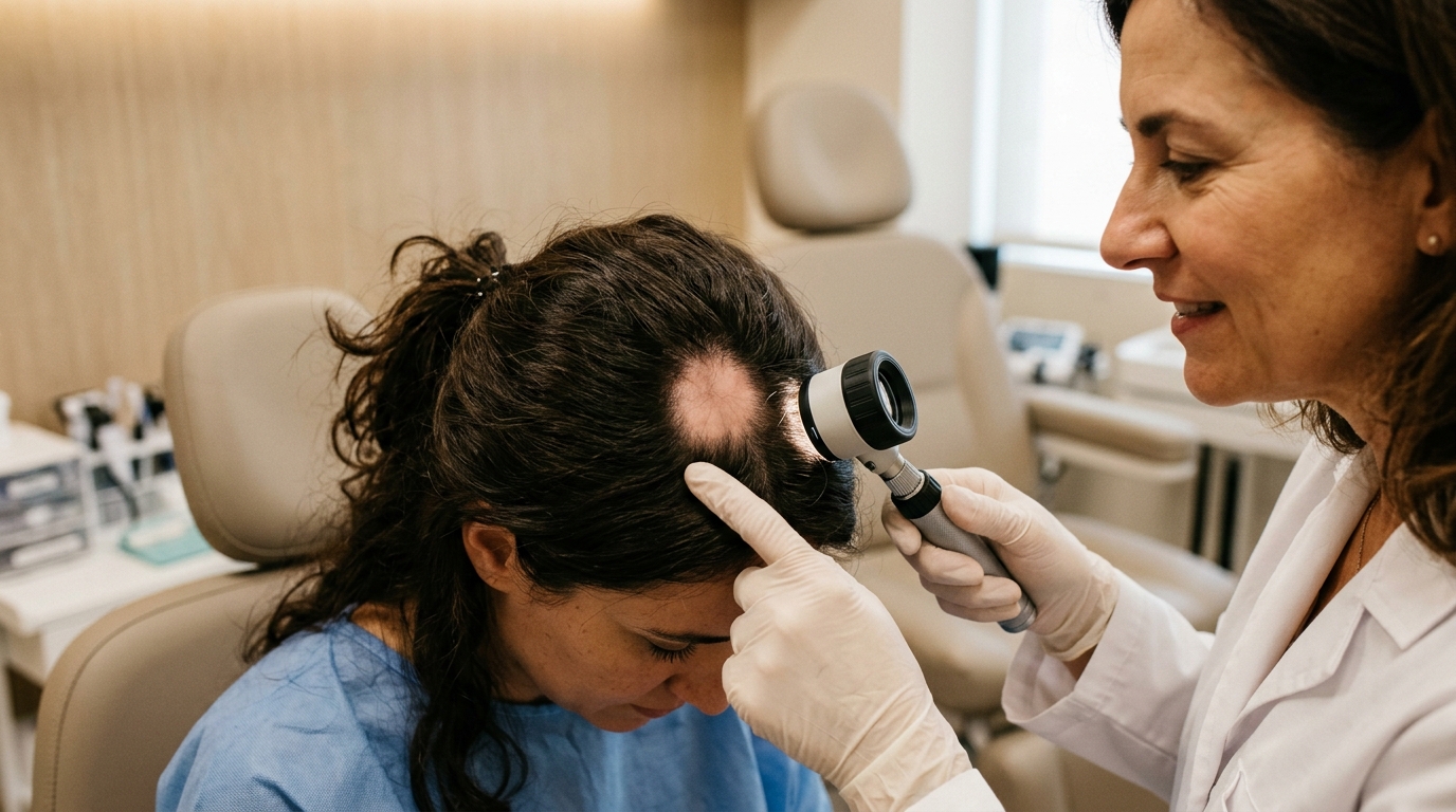 Alopecia areata diagnosis and treatment at MU Scalp Kota Kinabalu